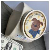 Cookie Jar used for dog biscuits