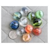 Shooter Marbles, most are cat eyes