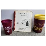 Tri High cookbook & 2 drinking containers