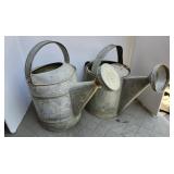Galvanized sprinkling cans, (2)