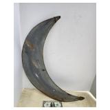 Moon, sheet metal, holes for hanging