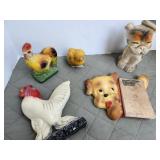 Chalk Wall Hangings & figures