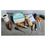 Sewing Awl Kit, awls, thread,