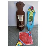 Candle sconce, plaque, mirror