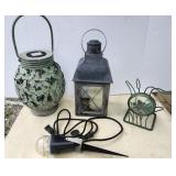 Candle lantern & holder, solar lights,