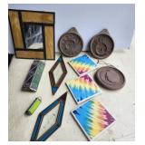 Stained glass kaleidoscopes, coasters