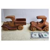 Wood hand made trucks by E. Harris