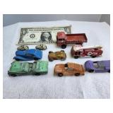 Toy metal cars, vintage, various makers