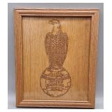 Case "Old Abe" Laser Cut Wood w/Frame, New