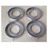 4 Spun Aluminum Bases