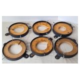 6 Metal Powder Coated Bases