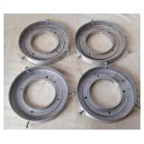 4 Spun Aluminum Bases