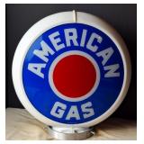 "American Gas" Gas Pump Globe