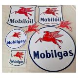Mobiloil and Mobilgas Stickers