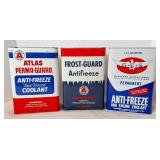 Atlas, Frost-Guard and GES Anti-Freeze Cans