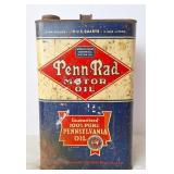 Penn-Rad 10 Quart Motor Oil Can, Vintage
