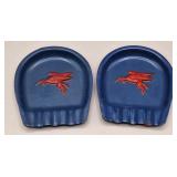 Mobil Gas Pegasus Ashtrays (2)