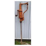 Quality Built Hand-Crank Oil Barrel Pump, Vintage