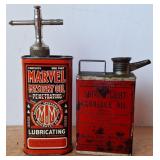 Shining Light Carriage Oil & Marvel Oil Cans