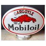 Mobiloil Gargoyle Gas Pump Globe