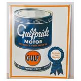 Gulf "Gulfpride Motor Oil" Advertising Sign