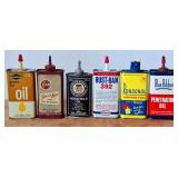 6 Household Oil, Lighter Fluid & Air Freshner Cans