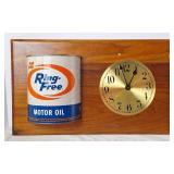 Macmillian Ring-Free Motor Oil Wall Clock