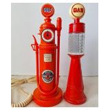 Gulf Gas Pump Telephone & Avon Gas Pump Bottle