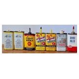 Household Oil, Liquid Wrench, Paint Solvent Cans