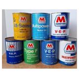 Marathon Motor Oil Cans, Vintage
