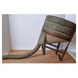 Galvanized Funnel w/Flexible Hose, Vintage