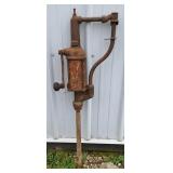 Hand-Crank Oil Barrel Pump, Vintage