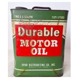 Durable Motor Oil 2 Gallon Metal Can