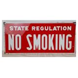 State Regulation NO SMOKING Metal Sign