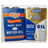 2 ALLSTATE Motor Oil 10 Quart Cans