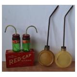 Trico Red-Cap Oilers NOS, 2 Oilers