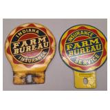 2 Indiana Farm Bureau License Plate Toppers