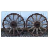 2 Ford Model T ? Wood Spoke Wheels