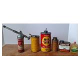 Vintage Service Station Cans