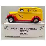 1938 "Check The Oil" #4 Chevy Panel Truck Bank
