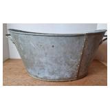 Galvanized Oval Tub w/Handles