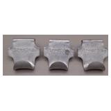 3 Firestone Aluminum Coat Hanger Hooks