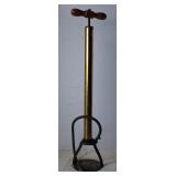 Brass ? Hand/Foot Tire Pump, Vintage