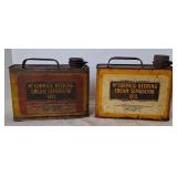 2 McCormick-Deering Cream Separator Oil Cans