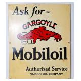 Gargoyle Mobiloil Authorized Service Metal Sign