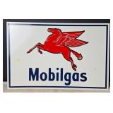 Mobilgas Metal Sign