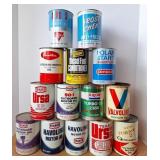 Motor Oil Cans, Various Brands, Vintage