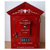 Fire Alarm Station Steel Box, Vintage