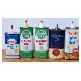 Quaker State, Gulf & Humble Handy Oil Cans