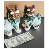 Vintage Ceramic Foo Dog Figures